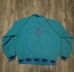 Turquoise Aztec Detailed Jacket