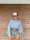 The Dally Sweater- Blue