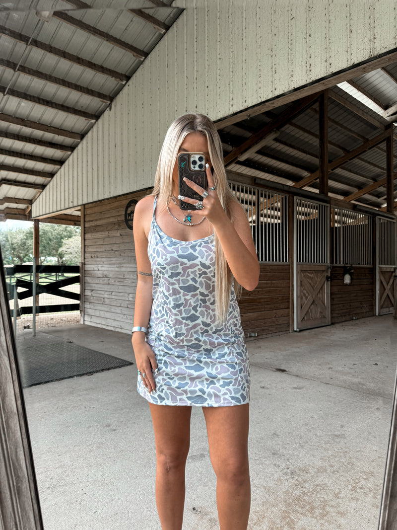 Gray Camo Athletic Romper