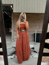 The Tilly Skirt Set- Rust