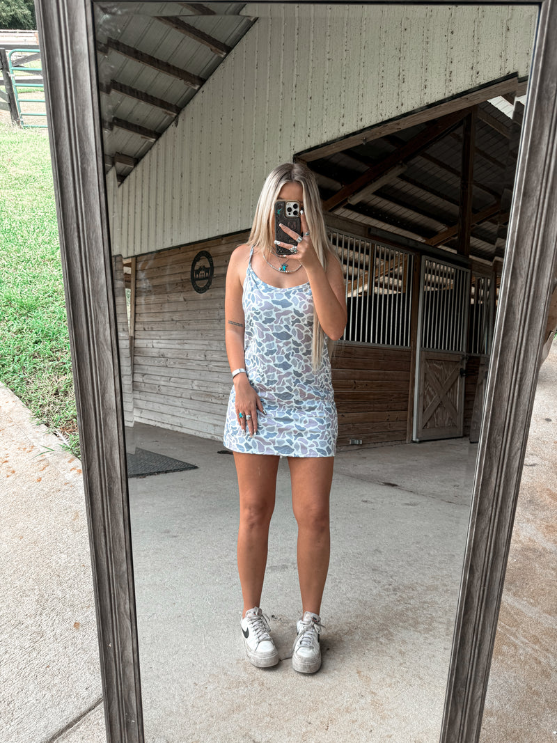 Gray Camo Athletic Romper