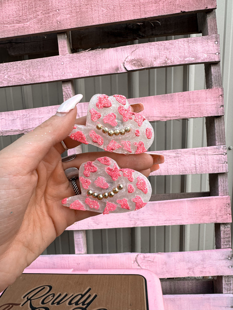 Pink/Gold Cowboy Hat Vent Clip Freshie
