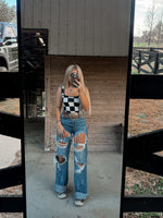 The Lana Checkered Tank