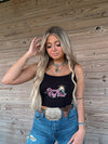 RR Tank- Black/Pink