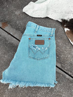 The Pat Distressed Wrangler Shorts- 34”
