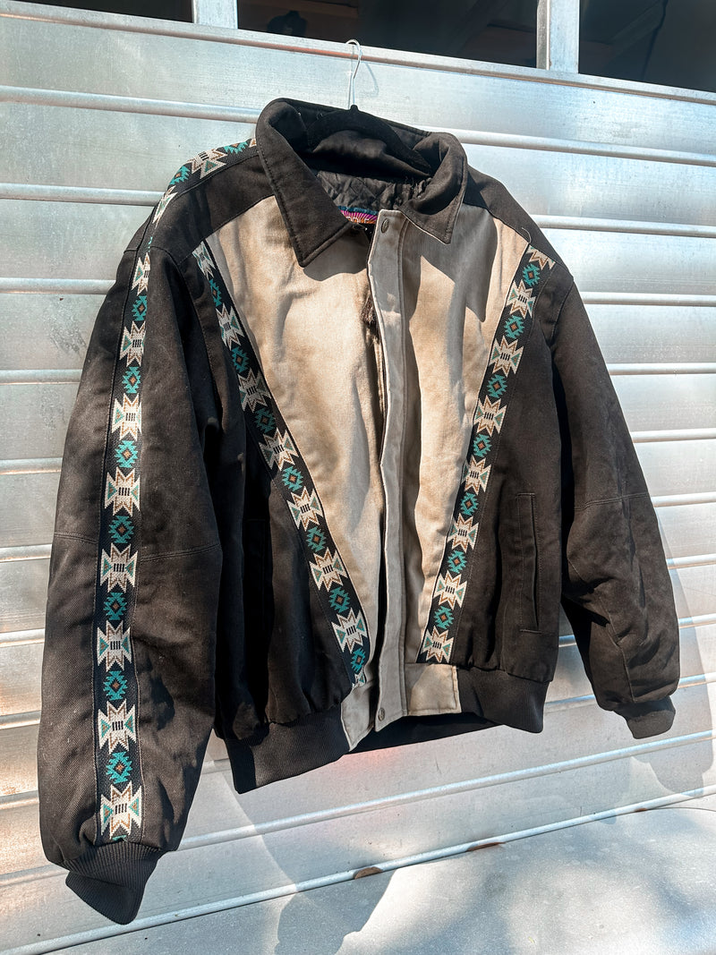 Aztec Tan/Turquoise/Black Jacket