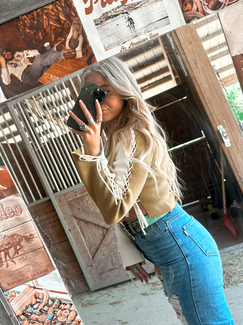 The Jenny Two Tone Sweater