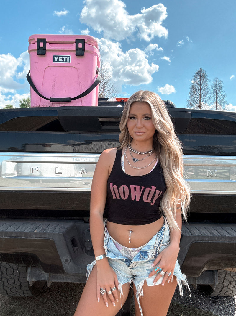Howdy Tank- Vintage Pink – therowdyragdoll