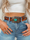 The Tay Tooled Belt + Buckle