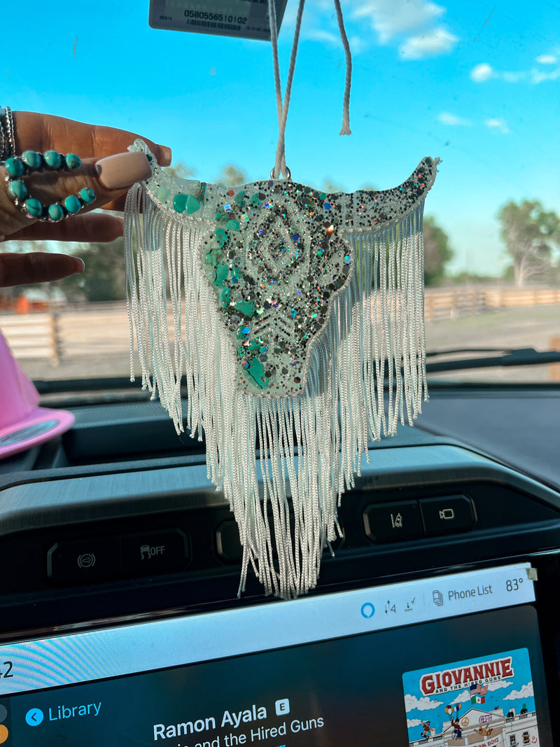 Turquoise + Silver Longhorn Freshie