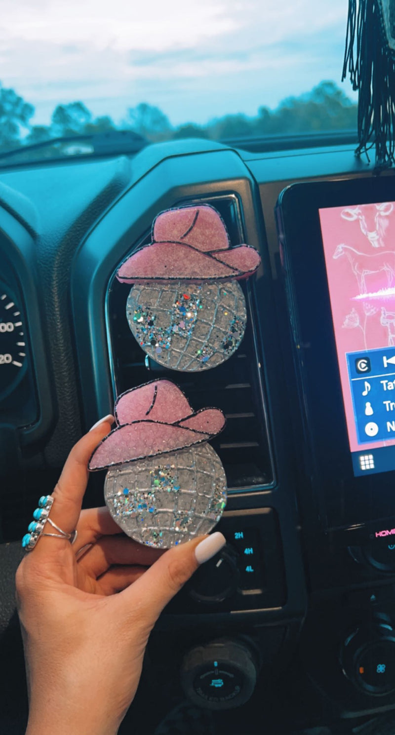 Disco Cowgirl Freshie Vent Clips