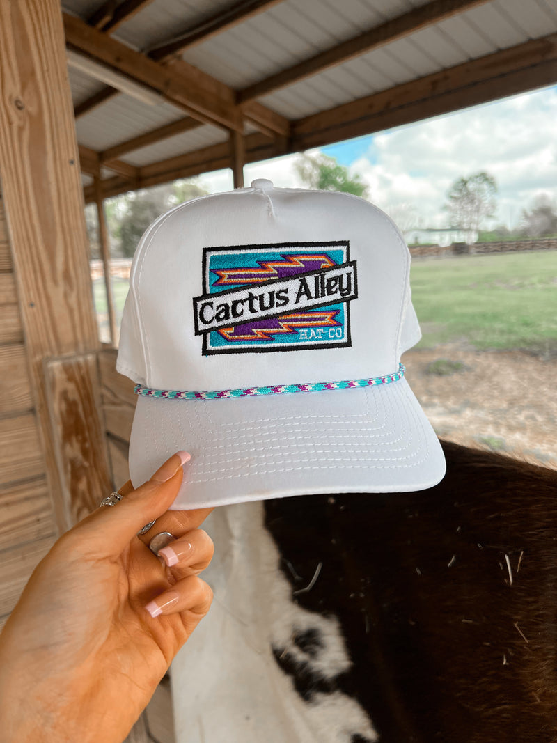 Cactus Alley White Aztec Hat