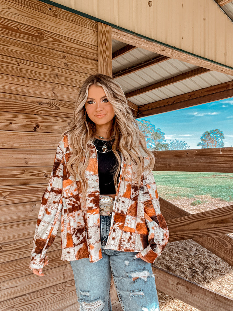 Cattle Patchwork Jacket