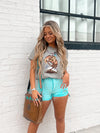 The Gypsy Turquoise Shorts