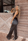 Stockyard Queen Satin Trousers- Black