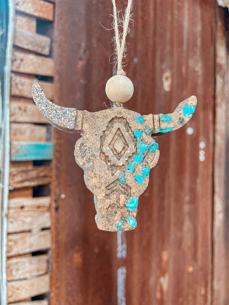 Turquoise & Bronze Longhorn Freshie